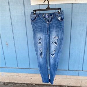 NoBo Mid Rise Skinny Crop Jeans